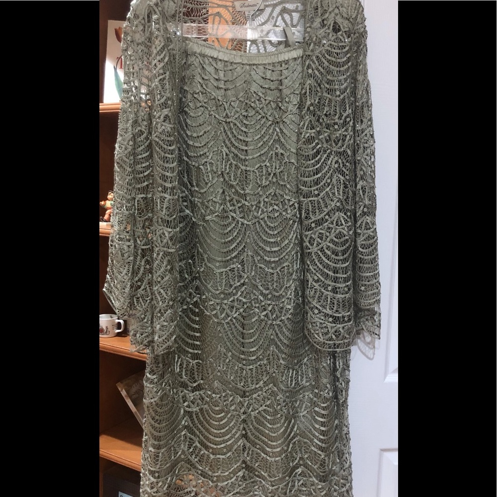 Nordstrom silk evening skirt and jacket - Picture 1 of 2